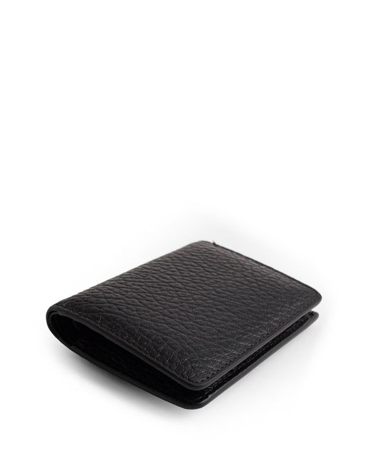 Maison Margiela Black Folded Compact Cardholder