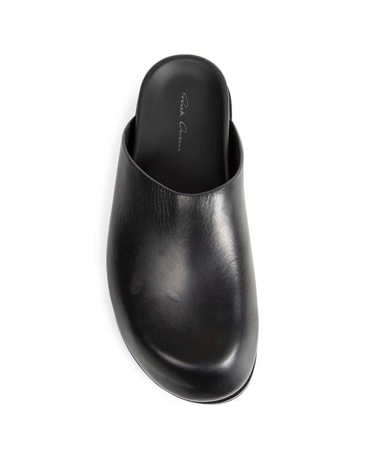 Rick Owens Black Temple Mules