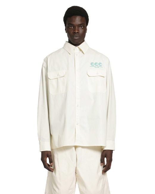 Willy Chavarria White Corcoran Workshirt for men
