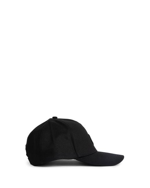 Moncler Black Baseball Cap for men
