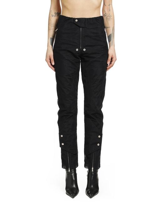 Rick Owens Black Temple Motopants