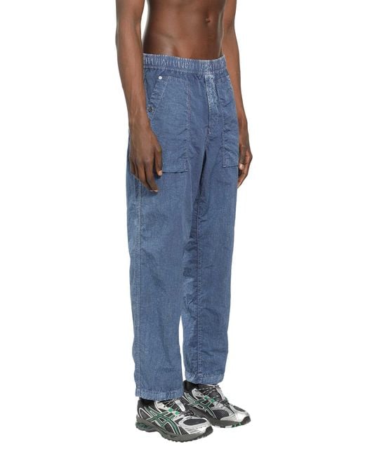 Stone Island Blue 3100001 Nylon Tc Trousers for men