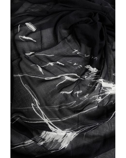 Ann Demeulemeester Black Vesta Square Scarf