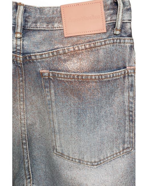 Acne Gray Fitted Glitter 2025F Jeans