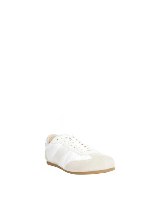 Lemaire White Suede Soft Runner Sneakers