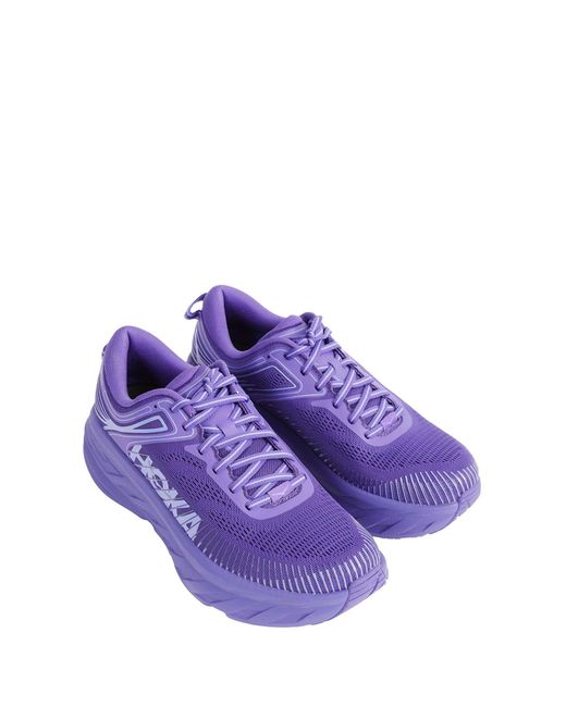 Hoka One One Purple Bondi 7 Sneakers