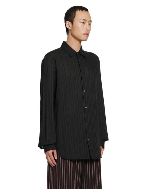 Ann Demeulemeester Black Andre Classic Shirt for men