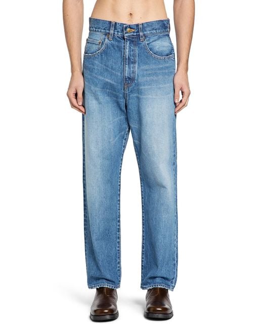 MYTHINKS Blue My Basic Denim Pants for men