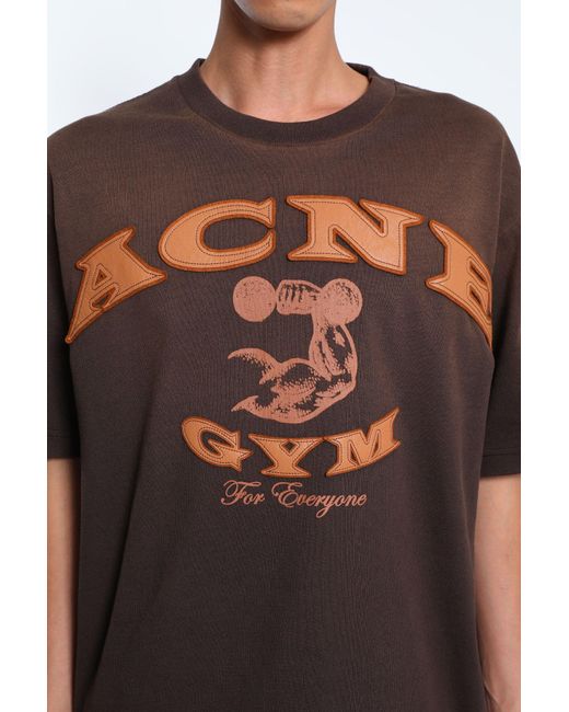 Acne Brown Acne Gym T-Shirt for men