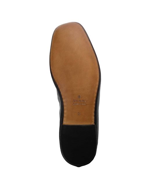 Gucci Black Leather Loafers for men