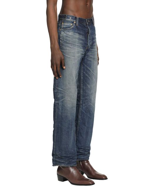 Mastercraft Union Blue Straight Leg Jeans for men