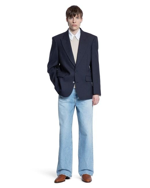 RECTO. White Double Collar Stripe Shirt for men