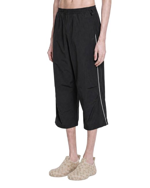 Gucci Black Interlocking G Cotton Nylon Bermudas for men