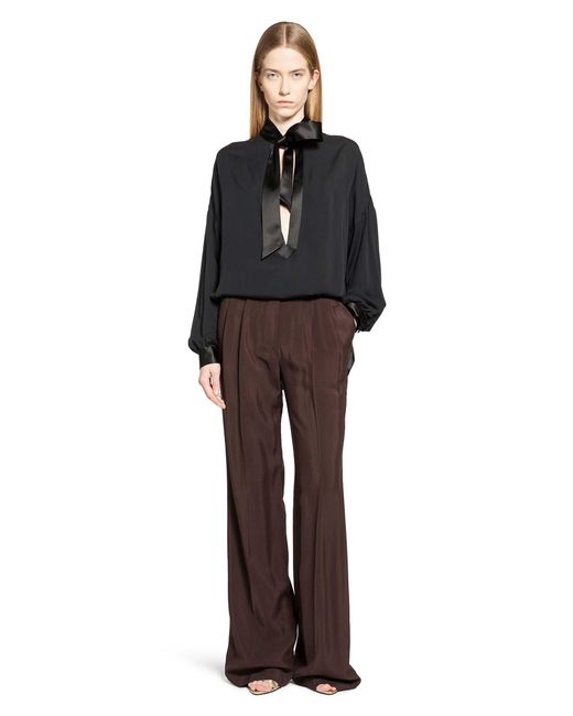Tom Ford Black Tuxedo Detailed Tunic Shirt