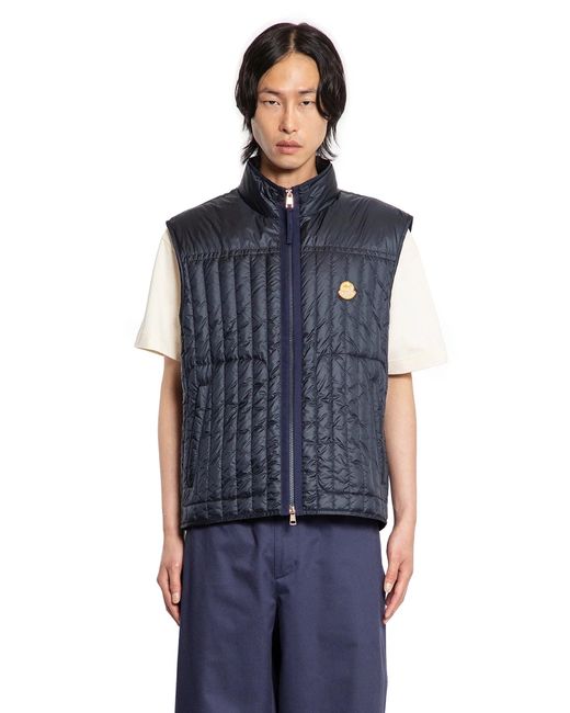 Moncler Genius Blue Vests for men