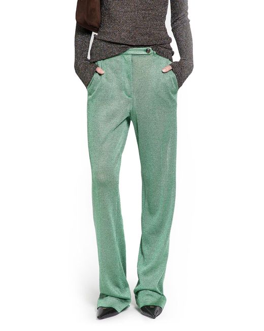 Miu Miu Green Lurex Pants