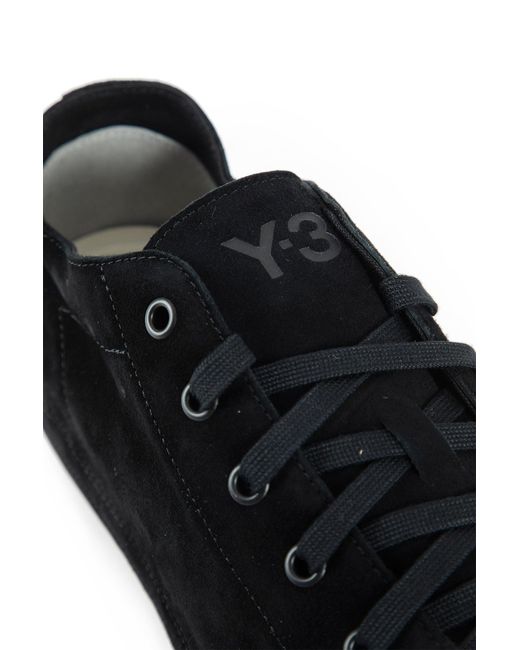 Y-3 Black Nizzastar Lo Sneakers In Suede for men