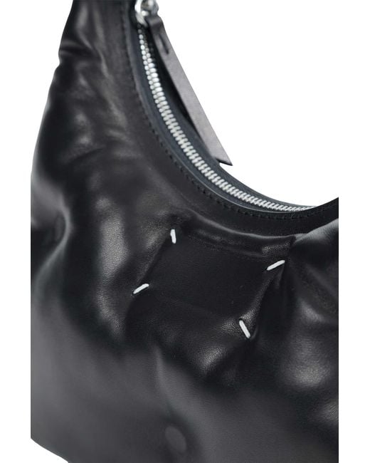 Maison Margiela Black Small Glam Slam Hobo Bag for men