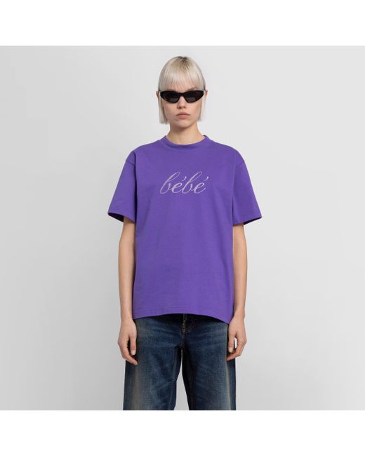 Balenciaga Cotton T Shirts in Purple | Lyst