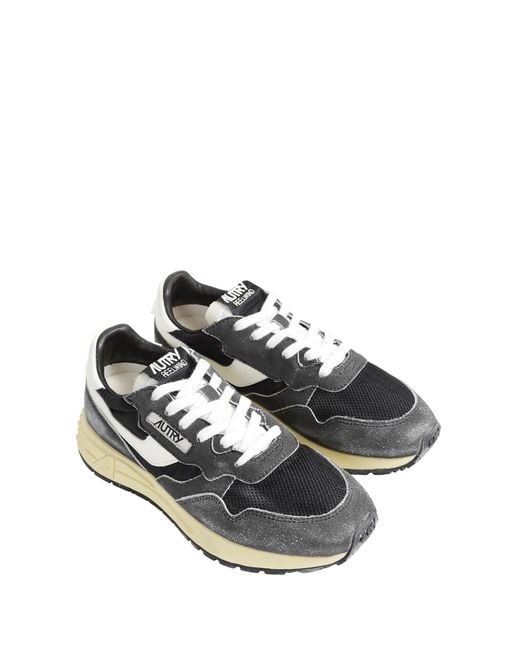 Autry Black Reelwind Low Sneakers for men