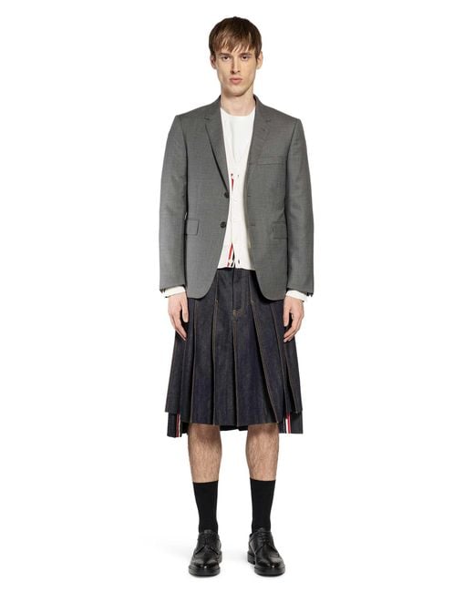 Thom Browne White Rwb Milano Stitch Cardigan for men