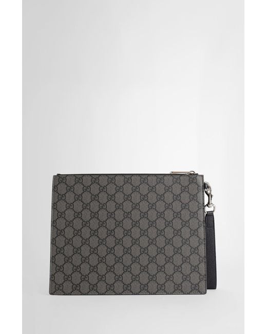 Gucci Gray Clutches & Pouches for men