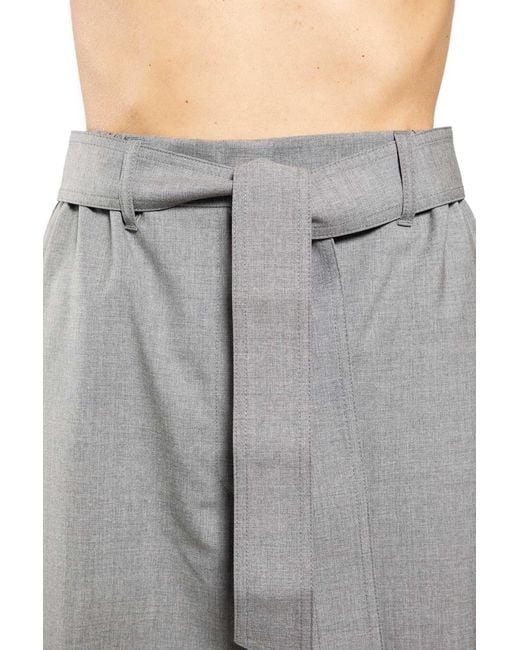 Max Mara Gray Stretch Wool Cloth Trousers