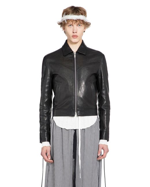 Ann Demeulemeester Black Ulv Western Jacket for men