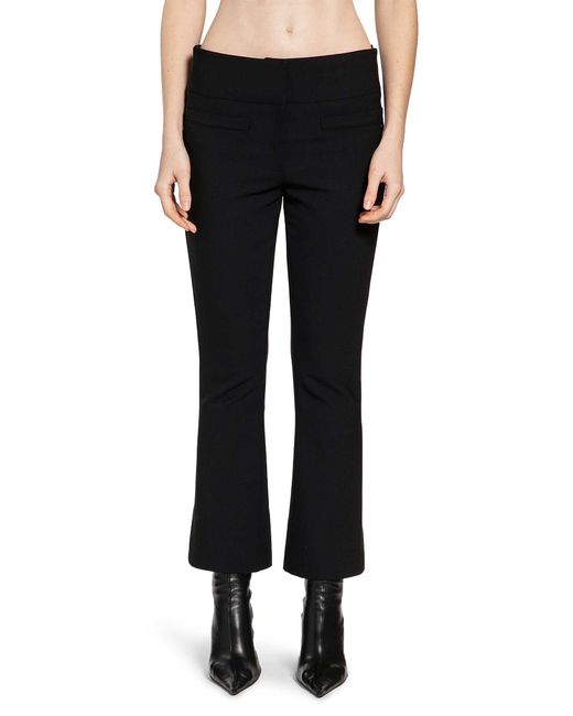 Courreges Black Heritage Cropped Bootcut Pants