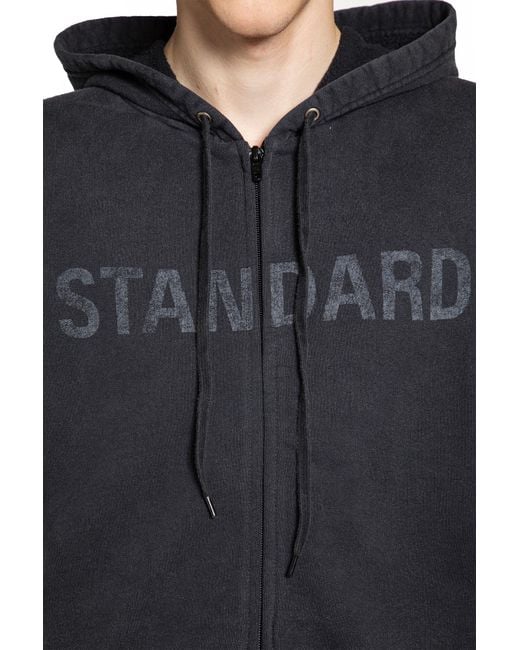 Balenciaga Black Sweatshirt With Printed Logo for men