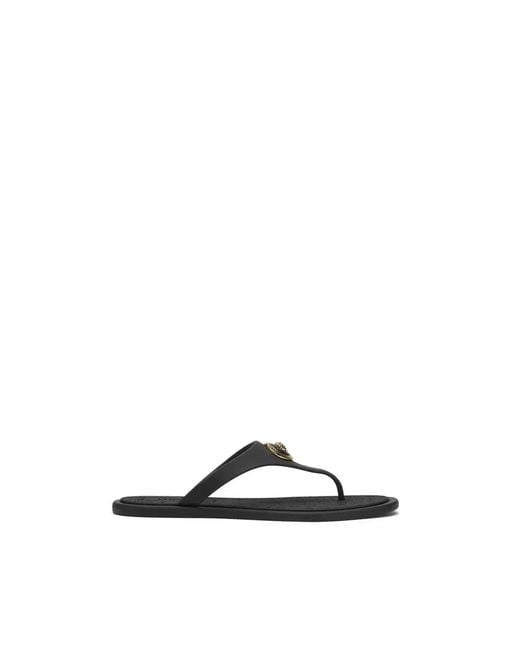 Versace Black Alia Rubber Sandals