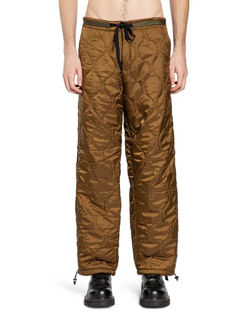 Oamc Peacemaker Brown Liner Pants for men