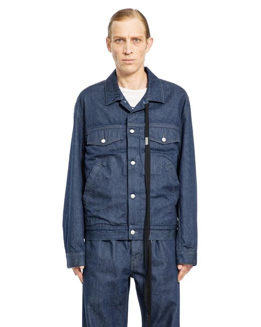 Ann Demeulemeester Blue Patrick High-Comfort Denim Jacket for men