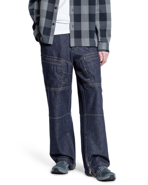 Moncler Genius Blue Mercedes-Benz By Nigo Collaboration Workwear Jeans for men