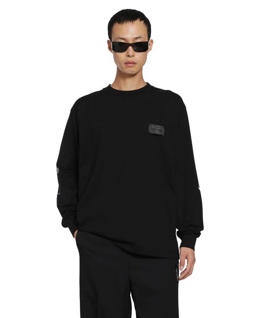 Undercover Black Up2F4809 Long Sleeve T-Shirt for men