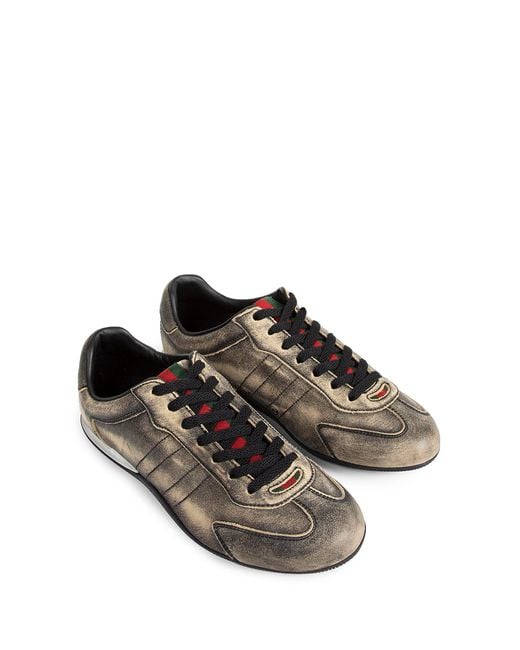 Gucci Brown Shift Sneaker