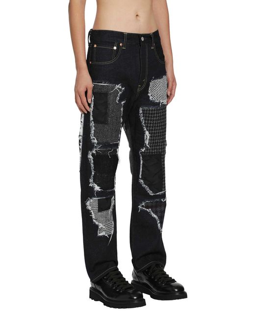 Junya Watanabe Black Patch 5 Pocket Jeans for men