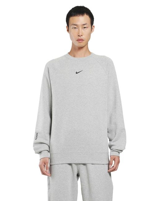 Nike Gray Nocta Fleece Sweatshirt for men