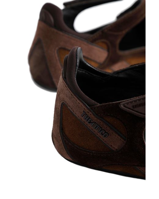 The Attico Brown Floor01 Ballerina Flats