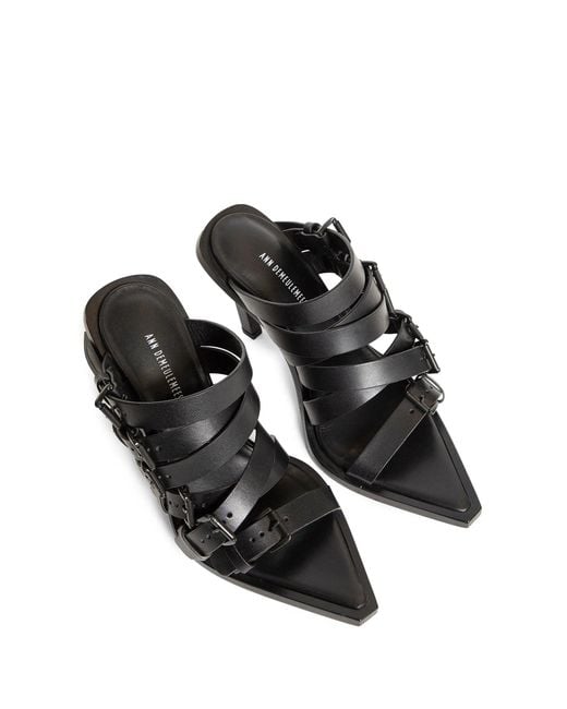Ann Demeulemeester Black Nel High Heeled Mules