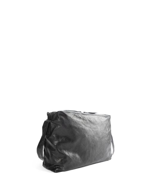 Ann Demeulemeester Black Pirta Soft Medium Shoulder Bag for men