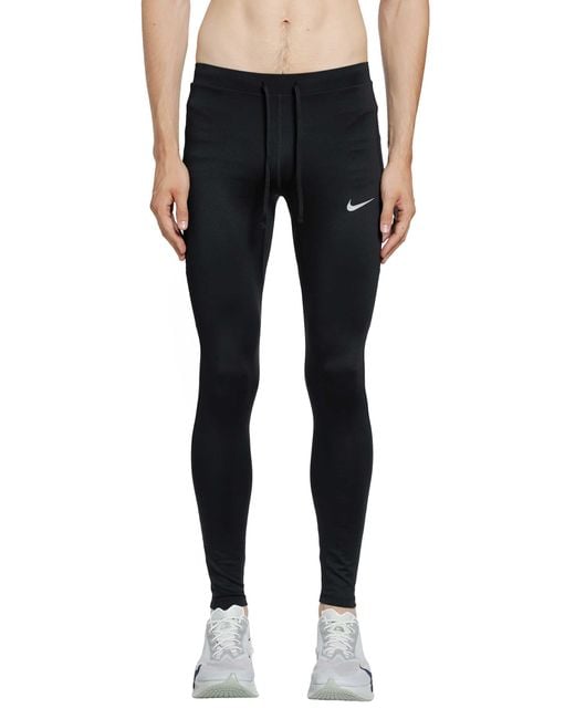 Nike Black Miler Dri-Fit Running Tights for men