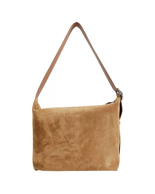 Loewe Brown Suede Large Loop Hobo Bag for men
