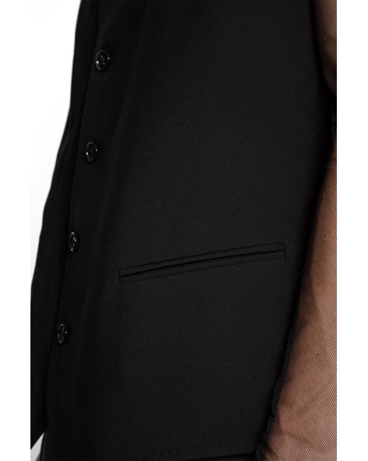 Ann Demeulemeester Black Juikko Classic Waistcoat for men