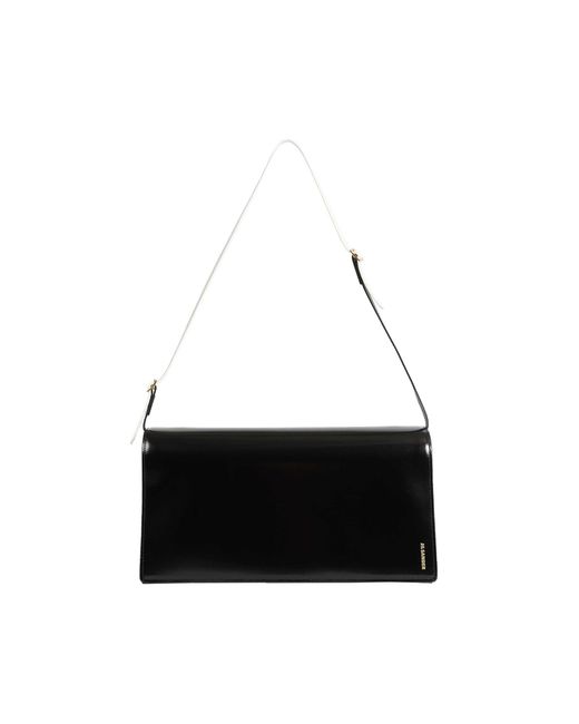 Jil Sander Black File Medium Bag