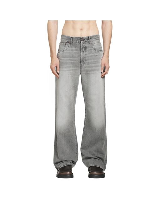 Acne Gray Loose Fit Jeans for men
