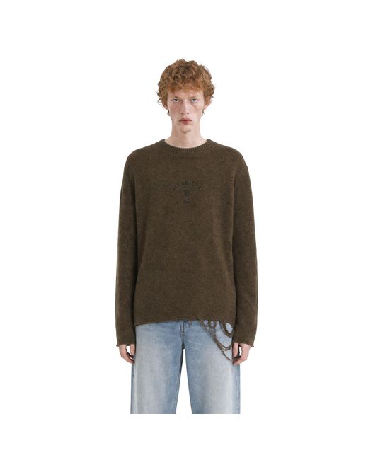 MM6 by Maison Margiela Brown Wool Blend Sweater for men
