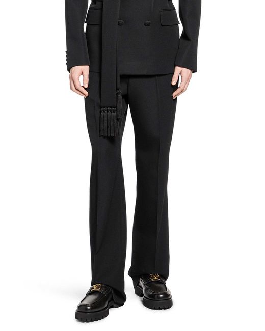 Valentino Black Wool Pants for men