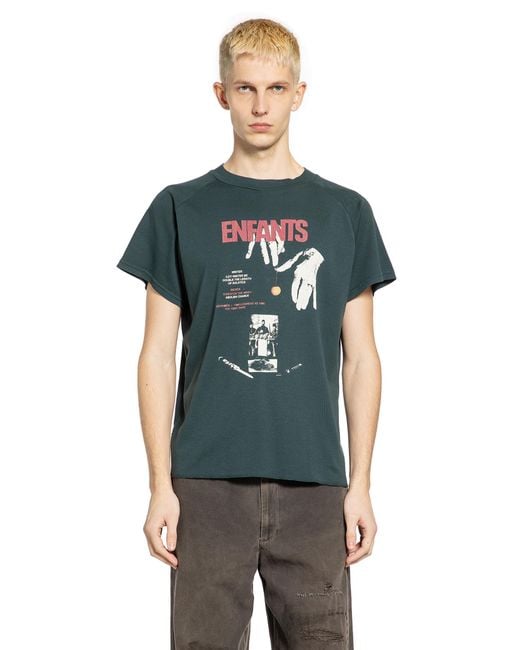 Enfants Riches Deprimes Blue Double The Length Of Solstice Raglan T-Shirt for men