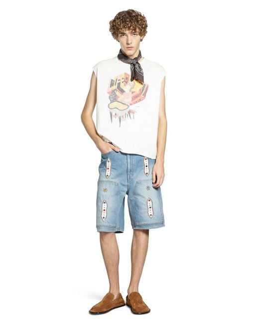 Kapital White 20/-Jersey Non -Sleeve Big T for men